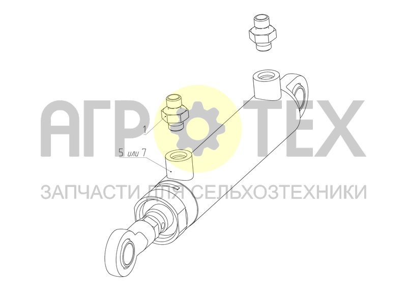 Чертеж Гидроцилиндр (РСМ-100.21.31.430)